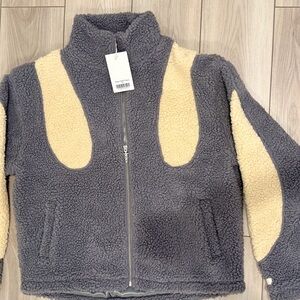 Cozy Gray and Cream Kids Jacket